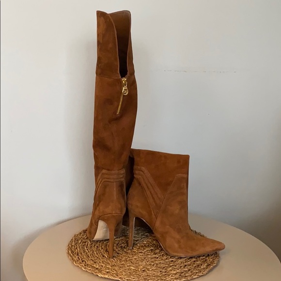 Guess Shoes - Genuine Guess camel suede OTK boots